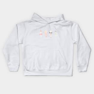 The Nutcracker in a row Kids Hoodie